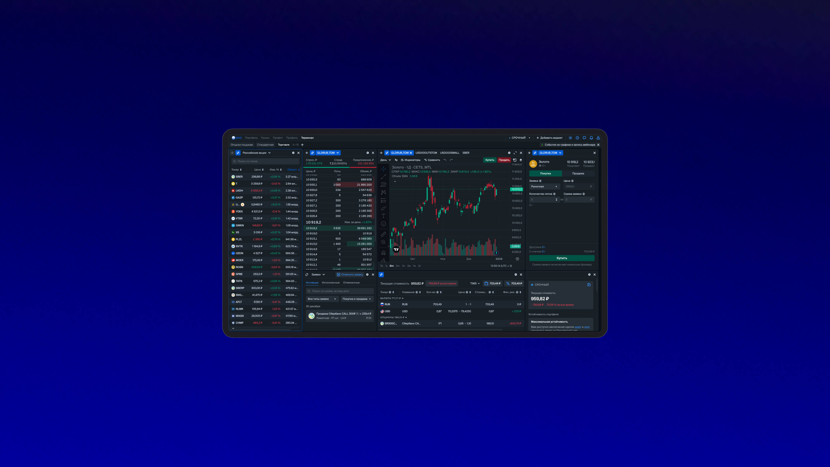 Web Trading Terminal