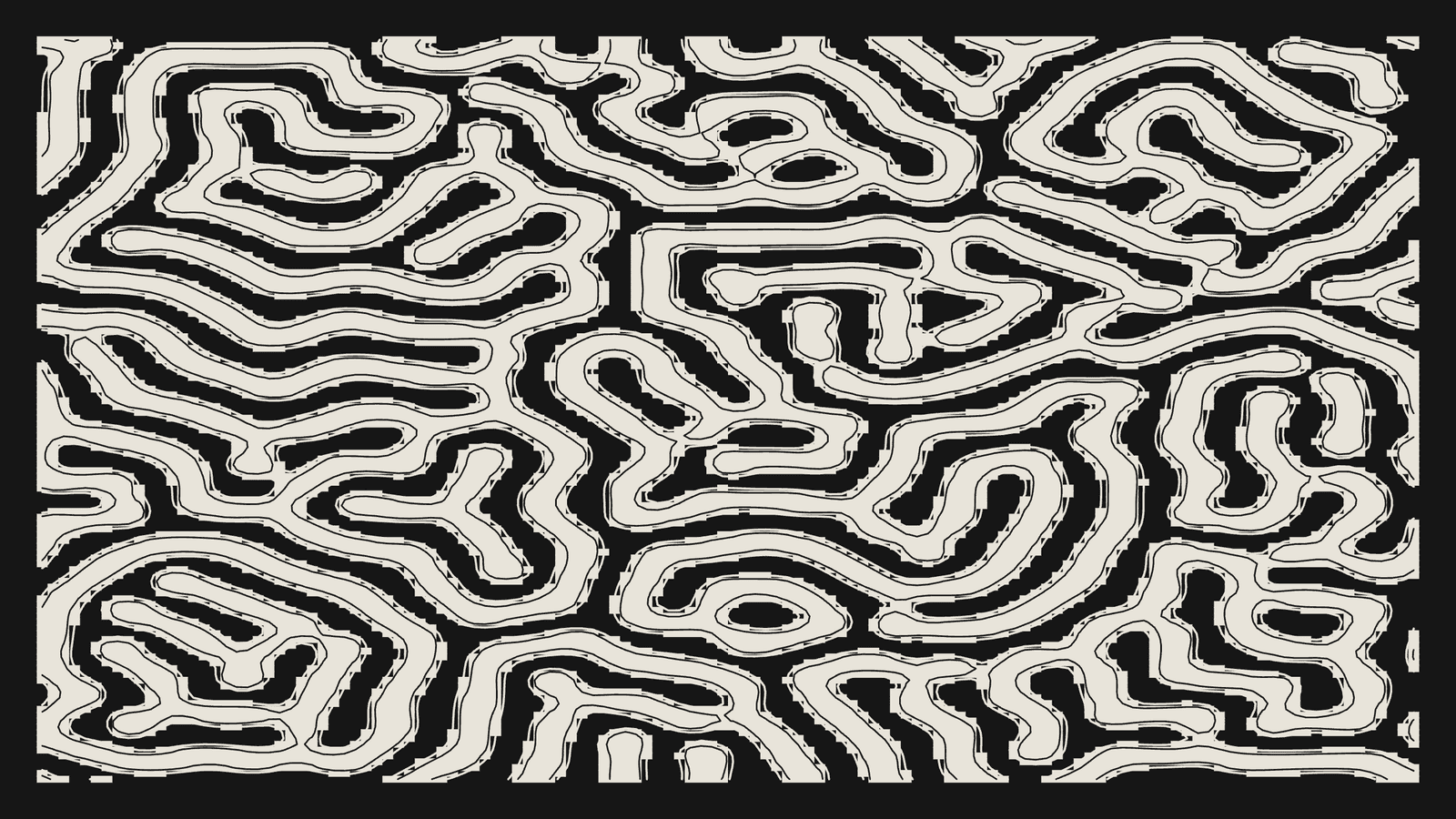 Reaction-diffusion labyrinth generated with TEXTURA's maze system